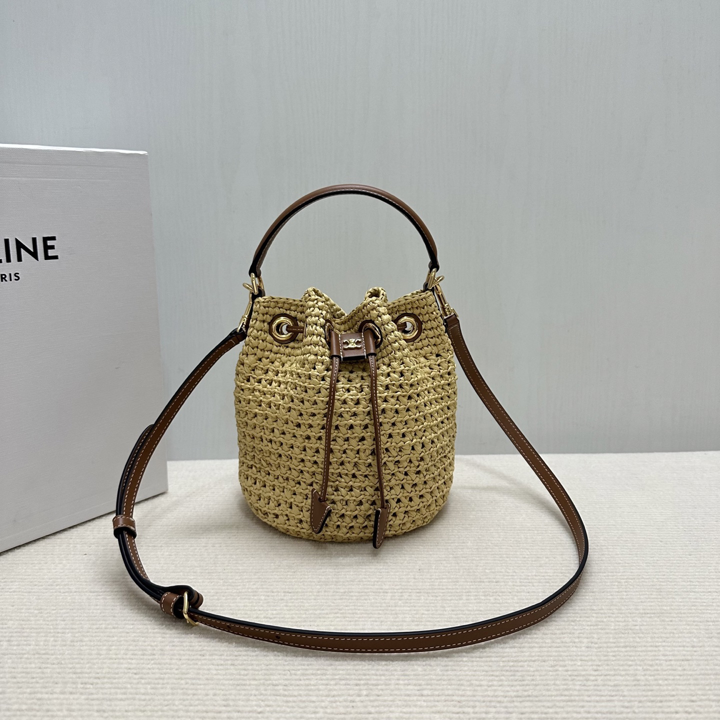 CELINE Teen Clara Woven Bag