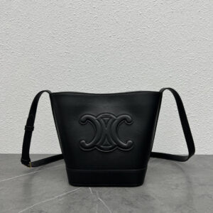 CELINE 2022 Spring/Summer Cuir Leather Bucket Shoulder Bag