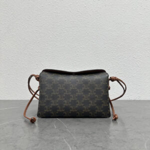CELINE Trio Leather Crossbody Bag