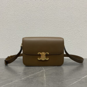Triome Leather Crossbody Bag – Caramel