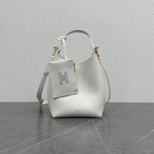 Small White Leather Hobo Bag