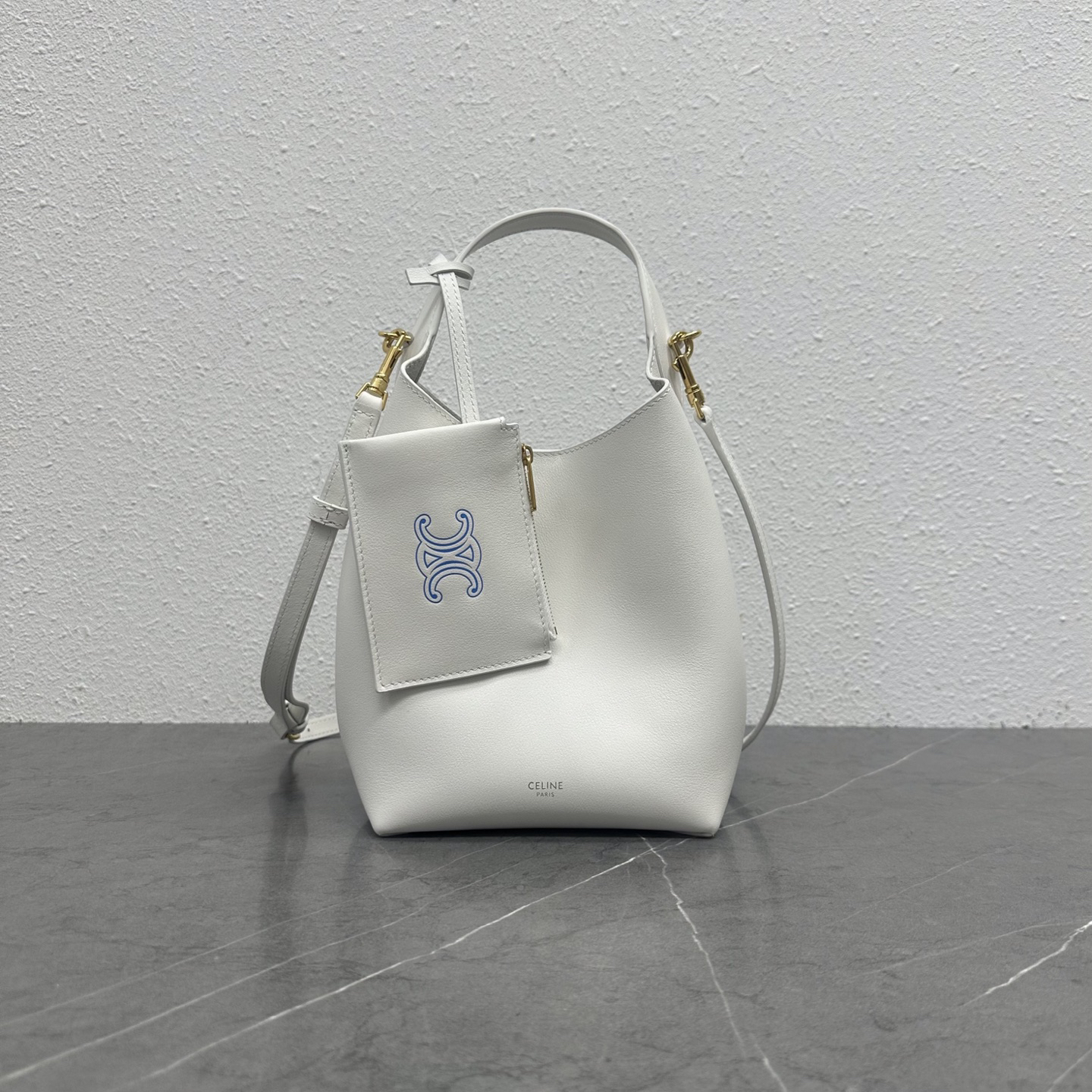 Small White Leather Hobo Bag