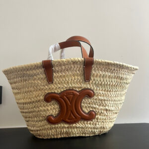 Celine Classic Raffia Woven Tote Bag