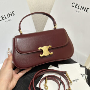 Teen Lola Logo Turn-Lock Leather Handbag