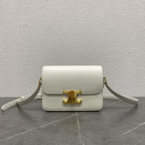 Triome New Classic Off-White Leather Crossbody Bag