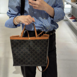 Square Cabas Small Logo Print Handbag