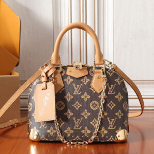 Louis Vuitton Alma Trunk BB Monogram Origine Ebene Handbag