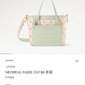 Louis Vuitton Neverfull Inside Out BB Handbag