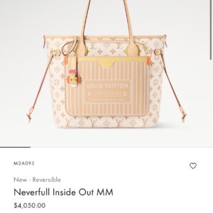 Louis Vuitton LV Crafty Monogram Dune Neverfull MM Tote Bag
