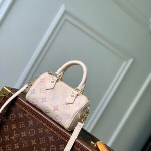 Louis Vuitton Nano Speedy Handbag in Monogram Empreinte Leather