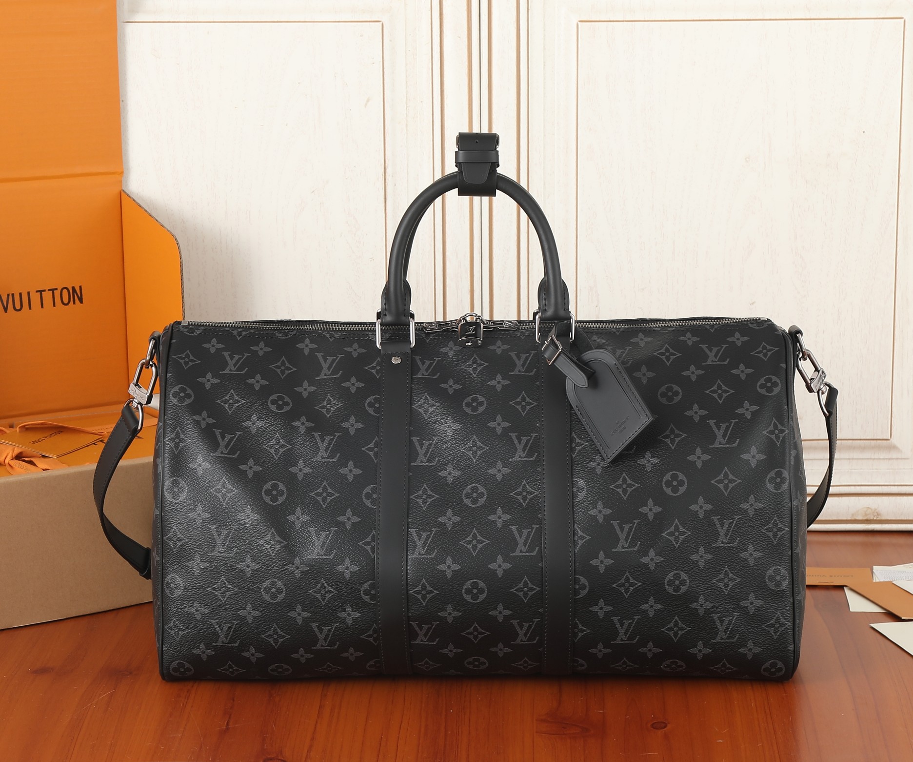 Keepall 50 Travel Bag in Monogram Eclipse Canvas