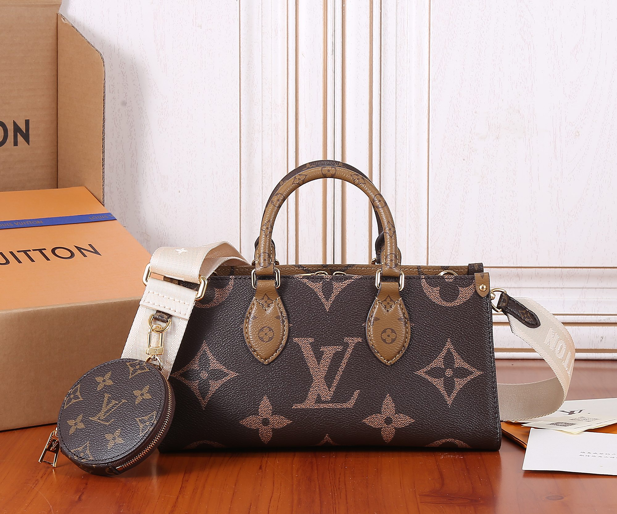 OnTheGo East West Tote Bag in Giant Monogram Canvas