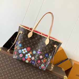 Louis Vuitton x Takashi Murakami Neverfull MM Tote Bag