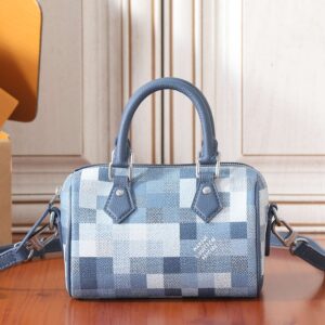 Speedy Bandoulière 18 Handbag in Damoflage Coated Canvas