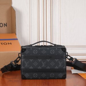 Louis Vuitton Handle Soft Trunk Crossbody Bag in Monogram Macassar