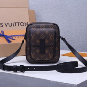 Louis Vuitton Christopher Mini Backpack in Monogram Macassar