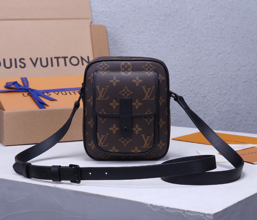 Louis Vuitton Christopher Mini Backpack in Monogram Macassar