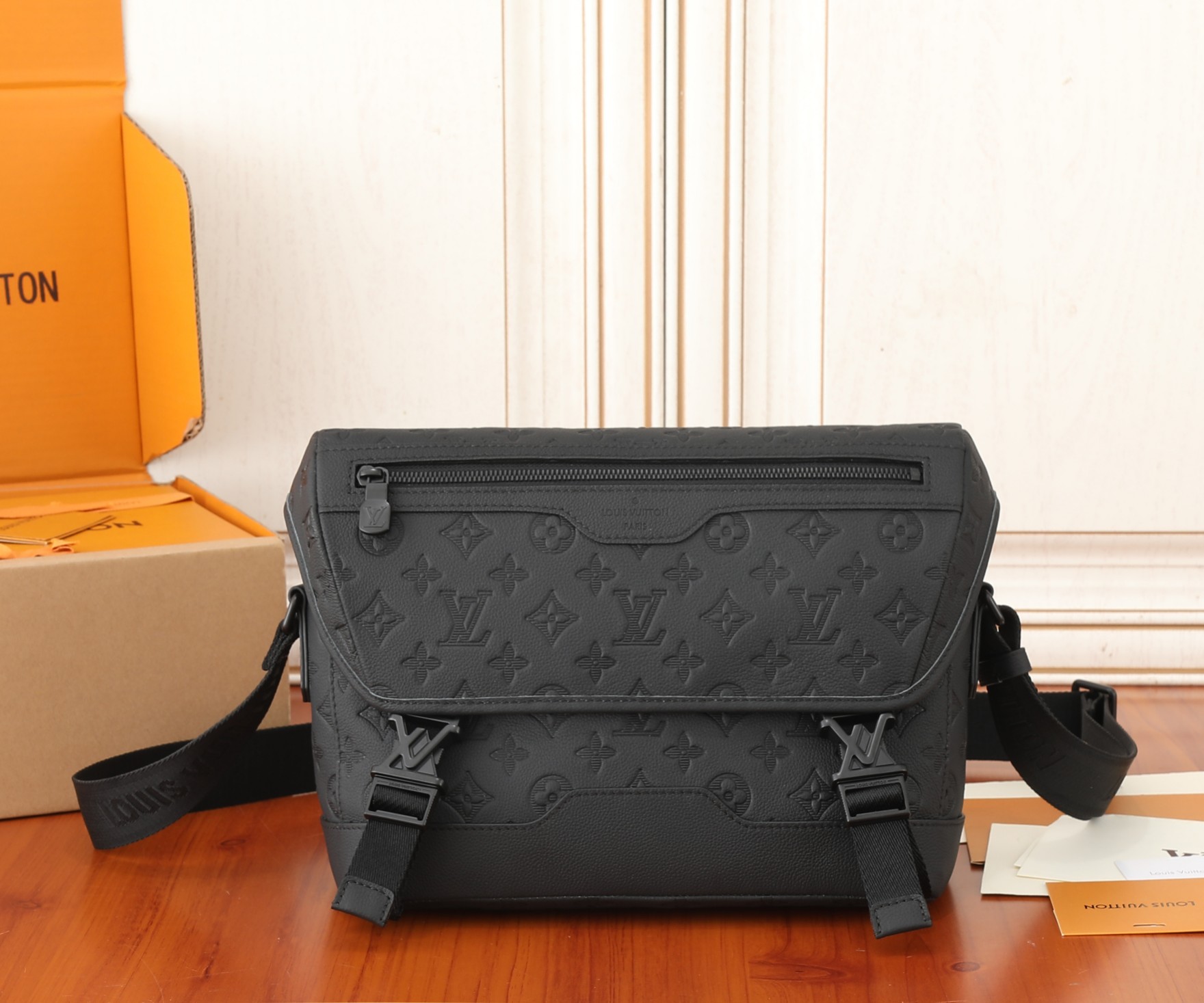 Louis Vuitton Voyager Small Messenger Bag in Monogram Shadow Cowhide Leather