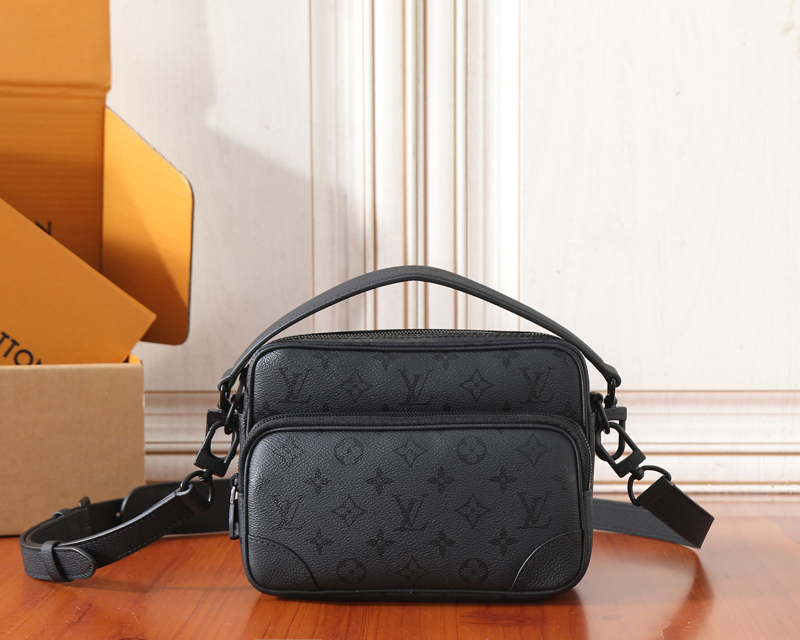 Monogram Midnight Canvas Shoulder Bag