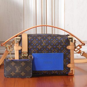 Side Trunk MM Monogram Perfo Canvas Handbag