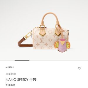 Louis Vuitton LV Crafty Nano Speedy Handbag