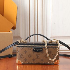 Louis Vuitton Vanity Pouch Shoulder Bag in Monogram Reverse Canvas