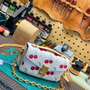 Louis Vuitton Pochette Métis East West Monogram Cherry Shoulder Bag