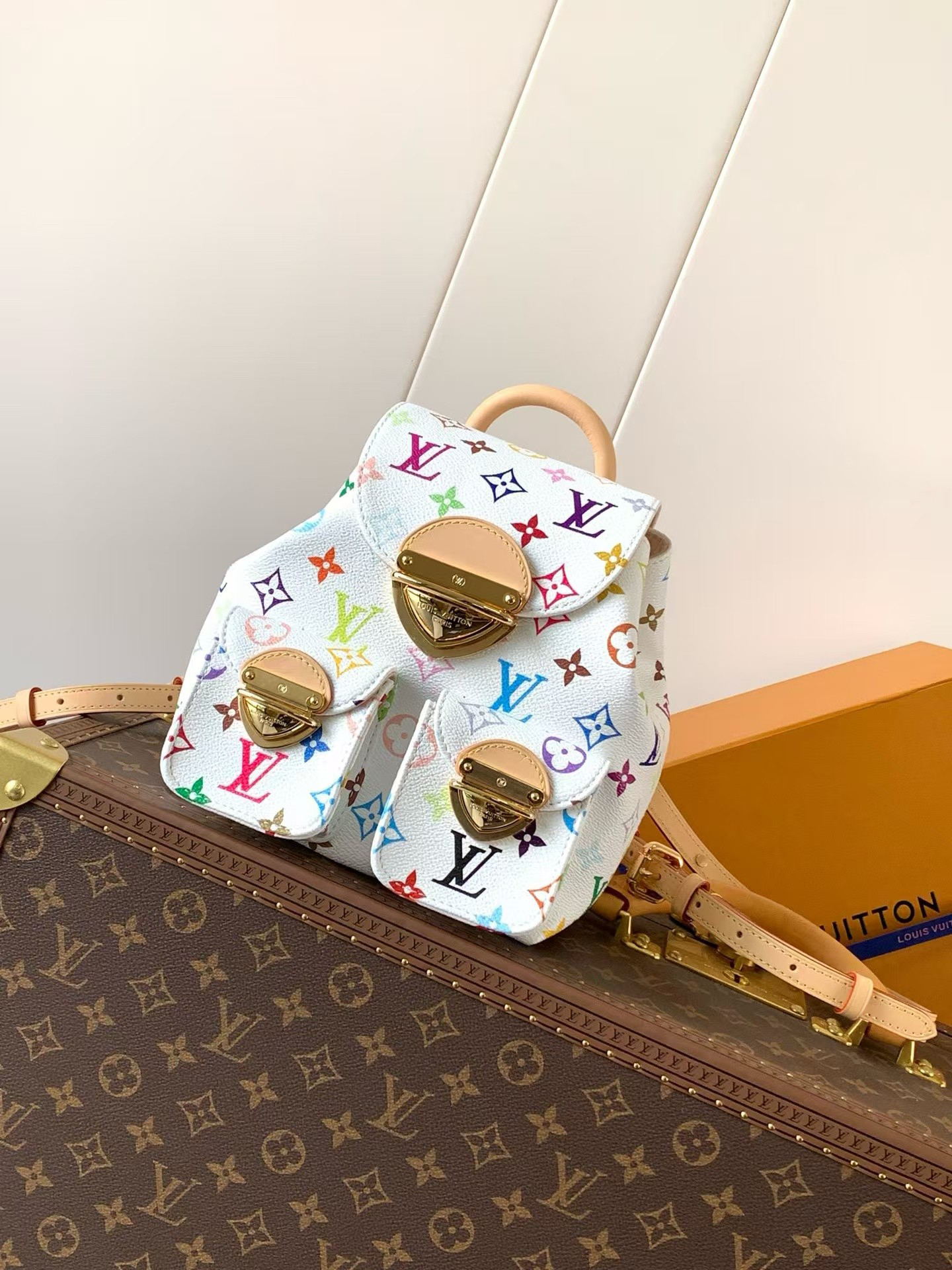 Louis Vuitton x Takashi Murakami Monogram Shoulder Bag M13081