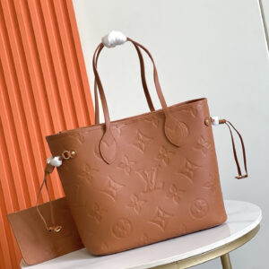 Louis Vuitton Neverfull MM Monogram Empreinte Leather Tote Bag