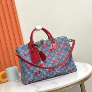 Louis Vuitton Speedy Soft 30 Monogram Denim Handbag