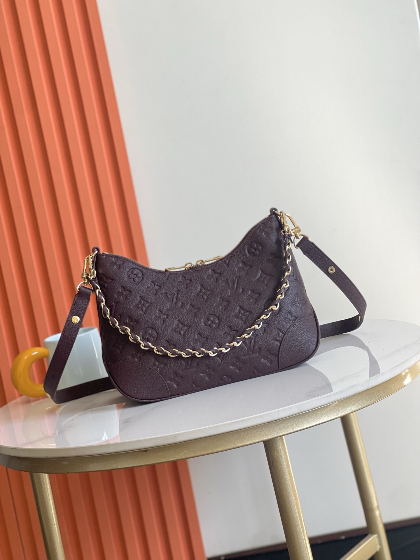 Boulogne Monogram Empreinte Leather Crossbody Bag