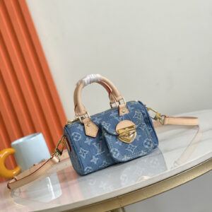 Nano Speedy Denim Crossbody Bag
