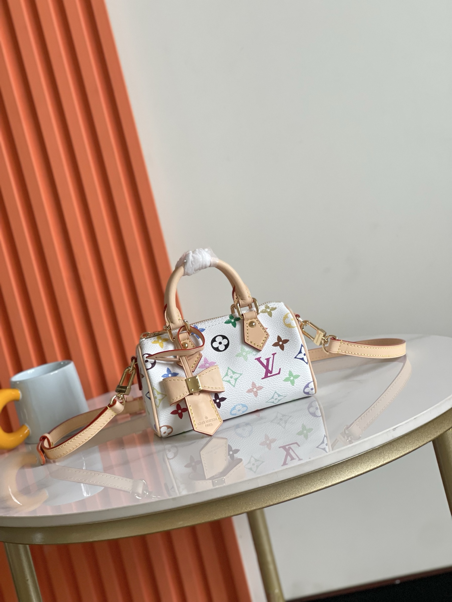 Louis Vuitton x Murakami Nano Speedy Monogram Crossbody Bag
