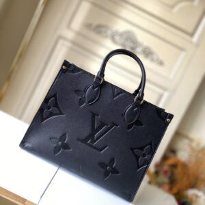 Louis Vuitton Onthego Small Tote Bag in Black