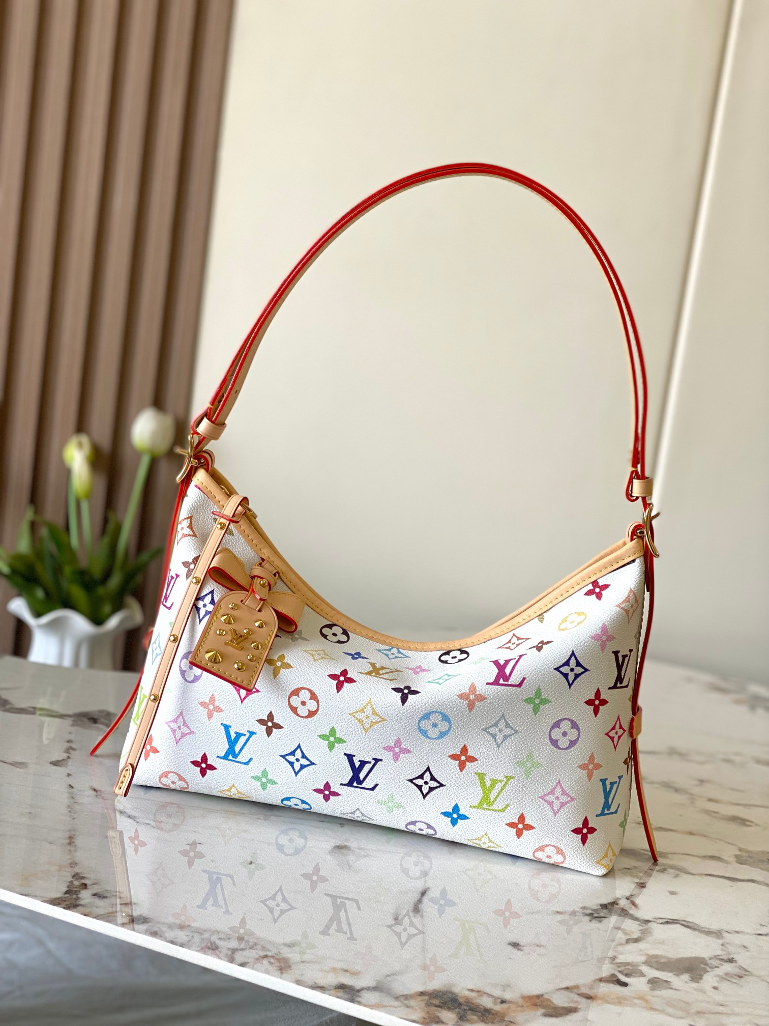 Louis Vuitton x Takashi Murakami Carryall East West Handbag