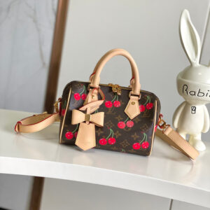 Louis Vuitton Speedy Bandoulière M13094 Cherry Monogram Canvas Crossbody Bag