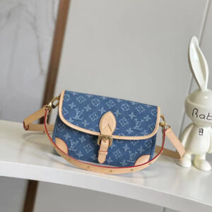 Diane Monogram Empreinte Denim Crossbody Bag