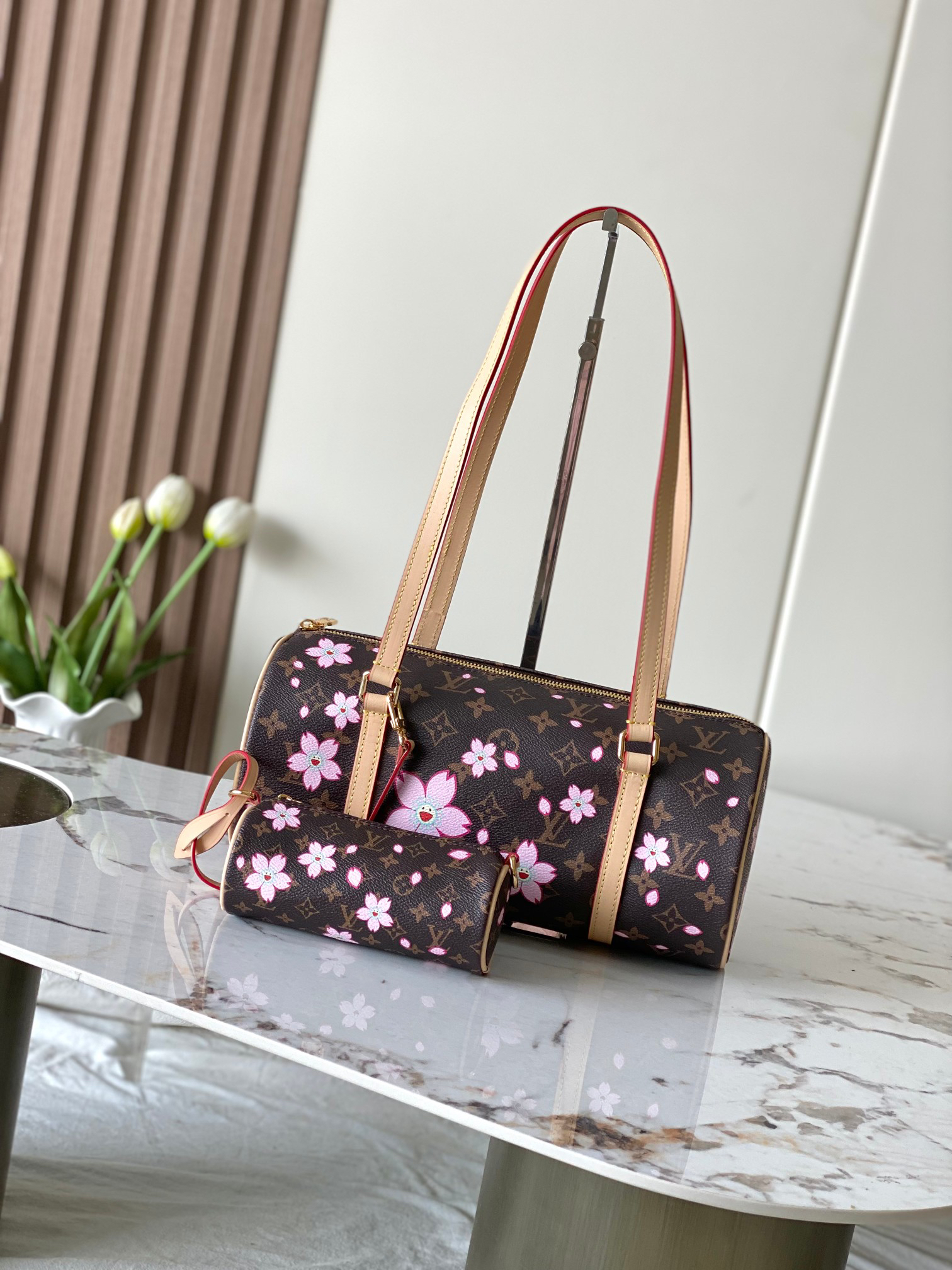 Louis Vuitton x Takashi Murakami Small Cowhide Shoulder Bag, Model M13097