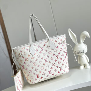 Louis Vuitton Neverfull MM Tote Bag in Monogram Empreinte Sunrise Aquarelle Leather