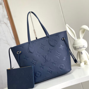 Louis Vuitton Neverfull MM Leather Tote Bag