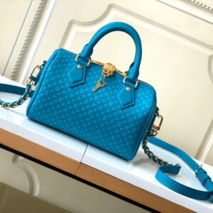 Louis Vuitton Speedy Bandoulière 20 Embossed Leather Crossbody Bag