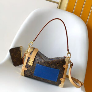 Louis Vuitton Side Trunk Medium Handbag in Monogram Perfo Canvas