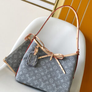 Louis Vuitton CarryAll MM Monogram Canvas Tote Bag – Blue