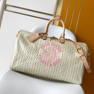Louis Vuitton Keepall Bandouliere 45 Travel Bag in LV Stamp Canvas