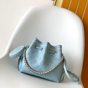Monogram Perforated Leather Bucket Bag