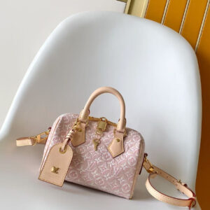 Louis Vuitton Speedy Bandouliere 20 Monogram Embleme Canvas Handbag