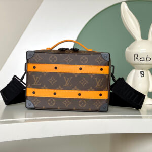 Louis Vuitton Handle Soft Trunk Monogram Macassar Bag M46689