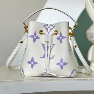 Louis Vuitton NeoNoe BB Bucket Bag in White and Purple