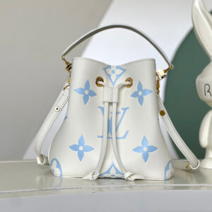 Louis Vuitton NeoNoé BB Bucket Bag in White and Blue