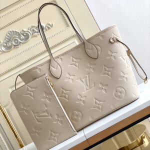 Louis Vuitton Neverfull MM Tote Bag in Monogram Empreinte Leather
